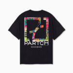 Partch Mona Lisa logo Oversized T-Shirt Kaki Short Sleeve Organic Cotton