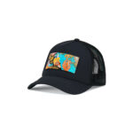 Trucker Hat Black PARTCH with removable Art Exsyt