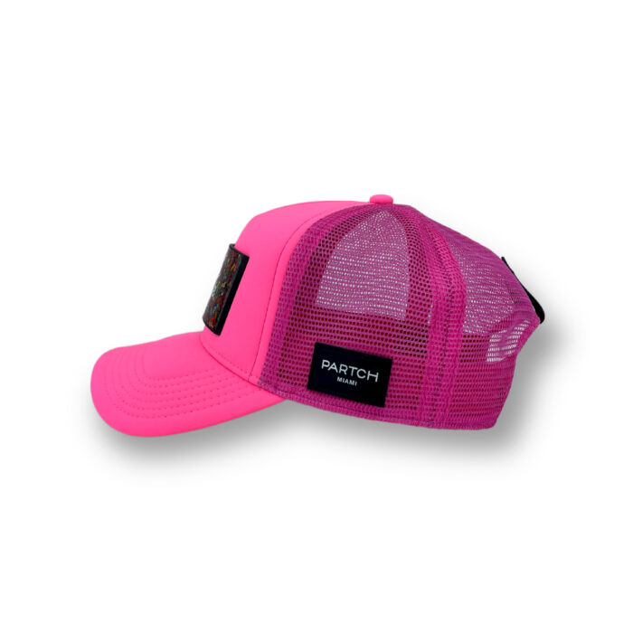PARTCH Trucker Hat Pink Removable DWYL B77 Art PARTCH-Clip