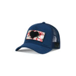 PARTCH Trucker Hat Navy Blue removable Inspyr Art