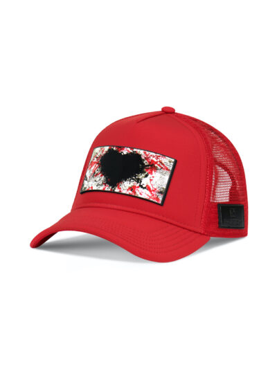 PARTCH Trucker Hat Red removable Inspyr Art