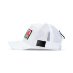 Trucker Hat White PARTCH with removable Mona Lisa Art