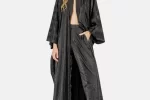 Black Liatris kimono