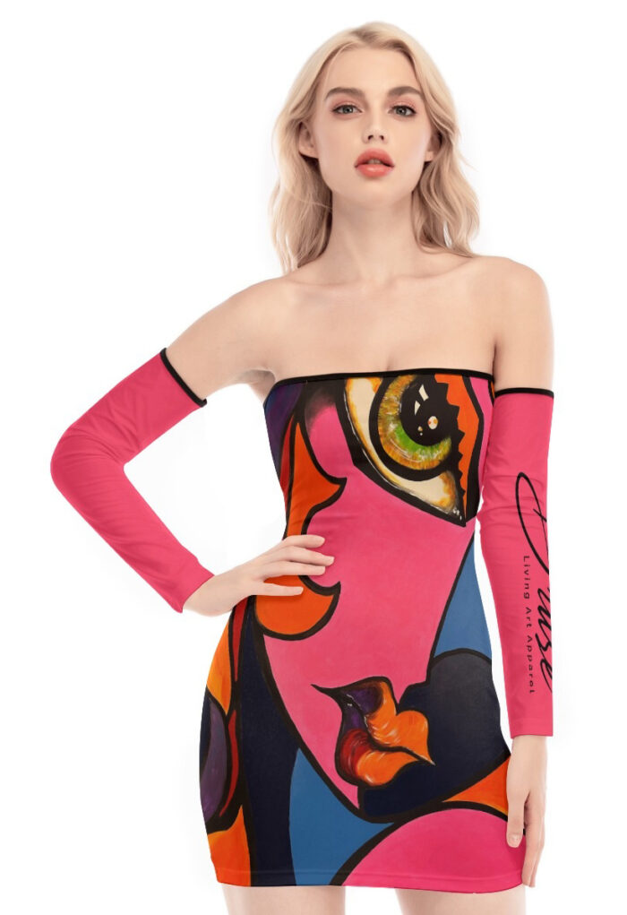 Sexy off-shoulder tube top dress, soft and comfortable to wear. - Image 5