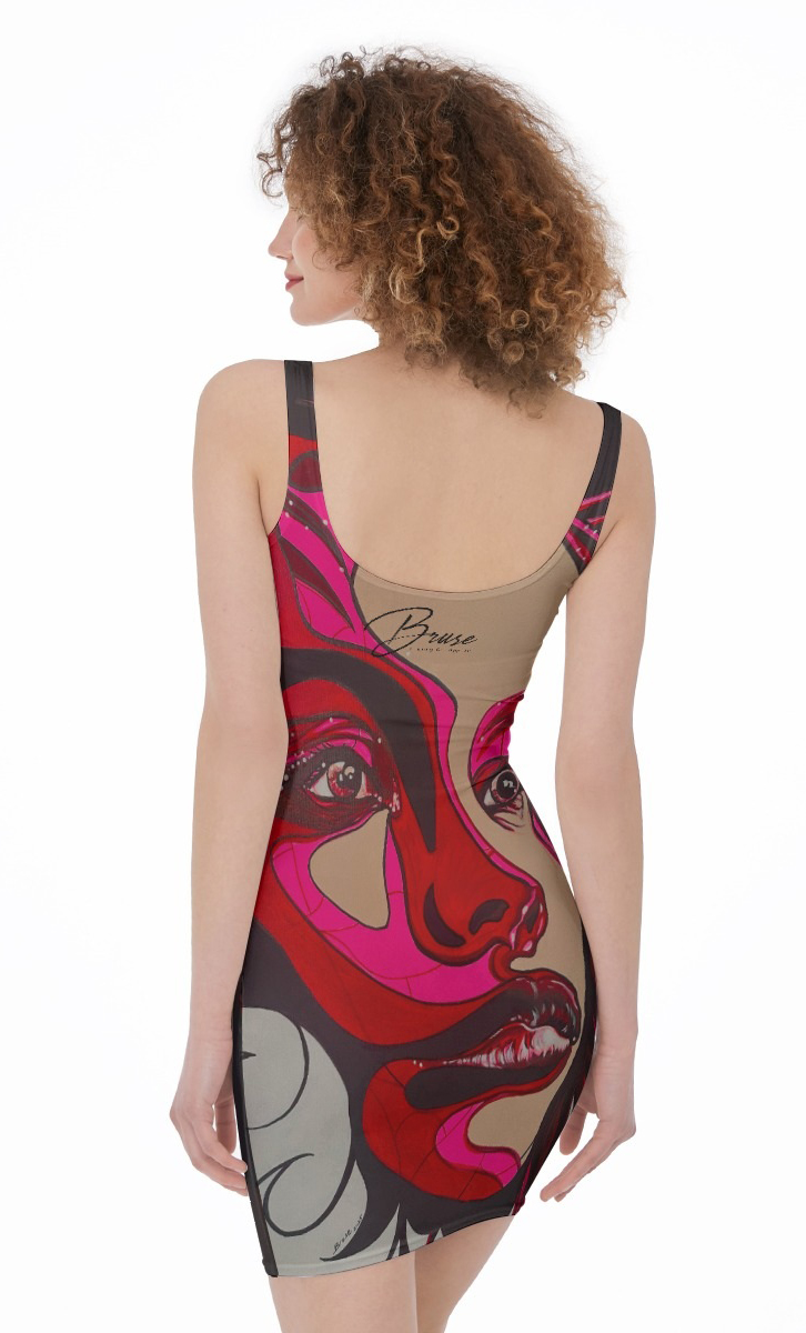 BES_skirt_back Women's Bodycon Dress - Image 3